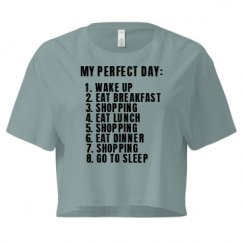 Ladies Festival Cali Crop Top Tee