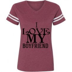 Ladies Relaxed Fit Vintage Sports Tee