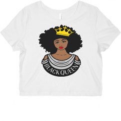 Ladies Slim Fit Crop Top Tee