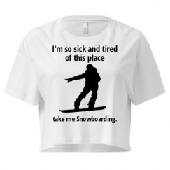 Ladies Festival Cali Crop Top Tee