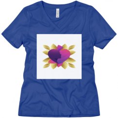 Ladies Relaxed Fit V-Neck Tee