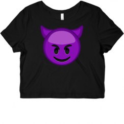 Ladies Slim Fit Crop Top Tee