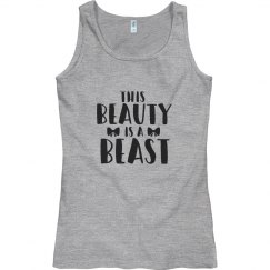 This Beauty Is A Beast Custom Cheer Tank 