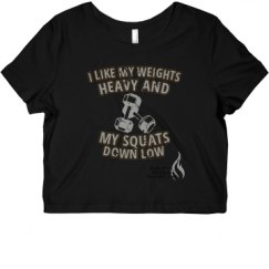 Ladies Slim Fit Crop Top Tee