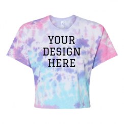 Women's Tie Dye Crop Top Tee