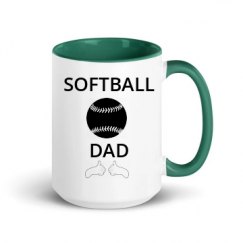 15oz Ceramic Mug with Color Inside