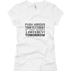 Ladies Slim Fit Basic Promo Jersey Tee