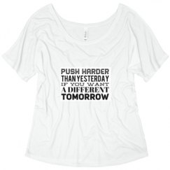 Ladies Flowy Slouchy Tee