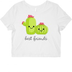 cacti besties cropped tee