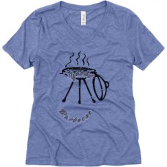 Ladies Relaxed Fit Super Soft Triblend V-Neck Tee