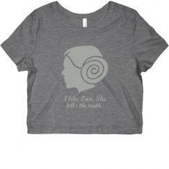 Ladies Slim Fit Crop Top Tee