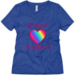 Ladies Relaxed Fit V-Neck Tee