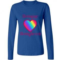 Ladies Relaxed Fit Basic Long Sleeve Tee