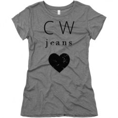 Ladies Slim Fit Super Soft Triblend Tee
