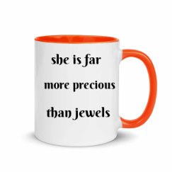 11oz Ceramic Mug with Color Inside