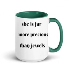 15oz Ceramic Mug with Color Inside