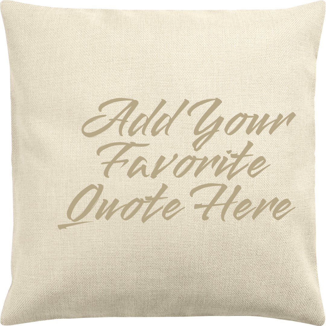 custom quote pillow