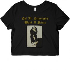 Ladies Slim Fit Crop Top Tee