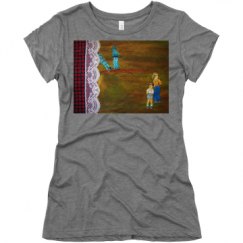 Ladies Slim Fit Super Soft Triblend Tee