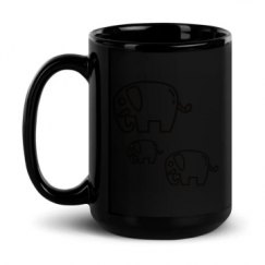 15oz Black Glossy Mug