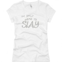 Ladies Slim Fit Basic Promo Jersey Tee