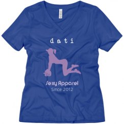 Ladies Relaxed Fit V-Neck Tee