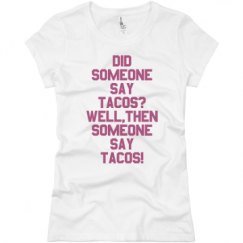 Ladies Slim Fit Basic Promo Jersey Tee