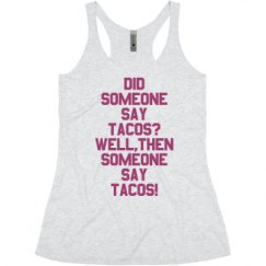 Ladies Slim Fit Super Soft Racerback Triblend Tank