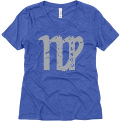 Ladies Relaxed Fit Super Soft Triblend V-Neck Tee