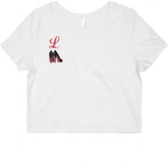 Ladies Slim Fit Crop Top Tee