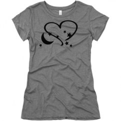 Ladies Slim Fit Super Soft Triblend Tee