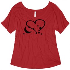 Ladies Flowy Slouchy Tee