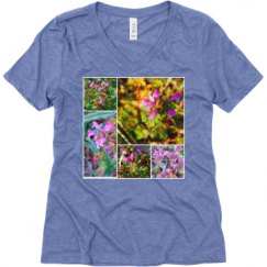 Ladies Relaxed Fit Super Soft Triblend V-Neck Tee