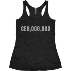 Ladies Slim Fit Super Soft Racerback Triblend Tank