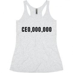 Ladies Slim Fit Super Soft Racerback Triblend Tank