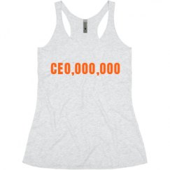 Ladies Slim Fit Super Soft Racerback Triblend Tank