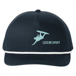 Snapback Five-Panel Rope Hat