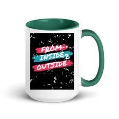 15oz Ceramic Mug with Color Inside