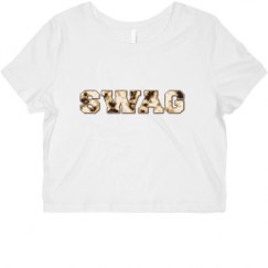 Ladies Slim Fit Crop Top Tee