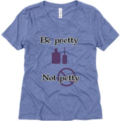 Ladies Relaxed Fit Super Soft Triblend V-Neck Tee