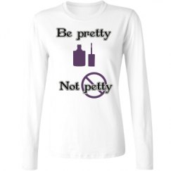 Ladies Relaxed Fit Basic Long Sleeve Tee