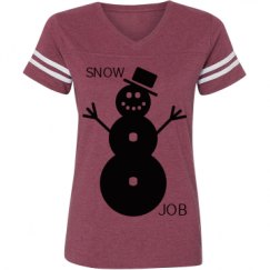 Ladies Relaxed Fit Vintage Sports Tee