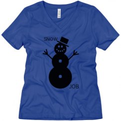 Ladies Relaxed Fit V-Neck Tee