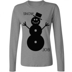 Ladies Relaxed Fit Basic Long Sleeve Tee