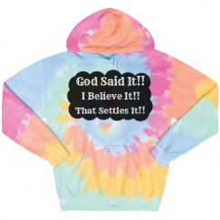 Unisex Tie-Dye Fleece Hoodie