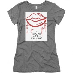 Ladies Slim Fit Super Soft Triblend Tee