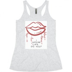 Ladies Slim Fit Super Soft Racerback Triblend Tank