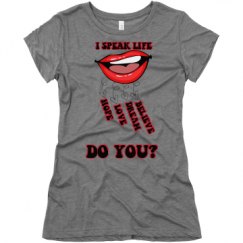 Ladies Slim Fit Super Soft Triblend Tee