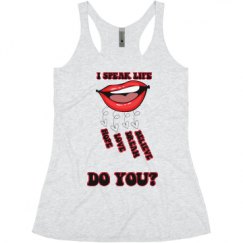 Ladies Slim Fit Super Soft Racerback Triblend Tank