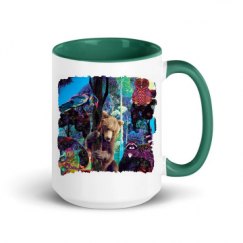 15oz Ceramic Mug with Color Inside
